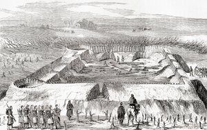 Konfederaation linnoitukset Manassas Junctionin pohjoispuolella, Ward and Lock
