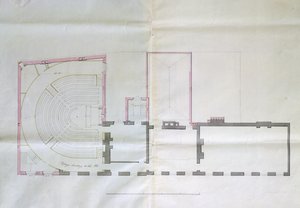 Kuninkaallisen instituutin ensimmäisen kerroksen sopimuspiirustus, 1800 tekijältä English School