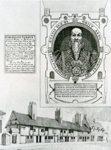 Cornelius Van Dun (1483-1577) muistomerkki ja almutalot, 1798 tekijältä English School