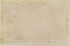 Puuvilla Augustus II 106 Magna Carta tekijältä English School