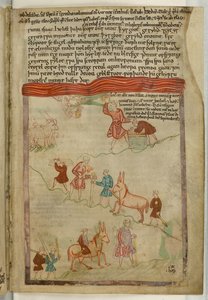 Puuvilla Claudius B. IV f.38, Genesis. Tarina matkasta "Vanhasta englantilaisesta Hexateuchista" (vellum) tekijältä English School