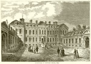 Montagu-talon tuomioistuinpiha, 1830 tekijältä English School