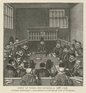 Court of Wards and Liveries, noin 1588-1589 tekijältä English School