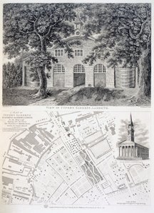 Cupers Gardens, Lambeth, kaiverrus Bartholemew Howlett, 1746 tekijältä English School