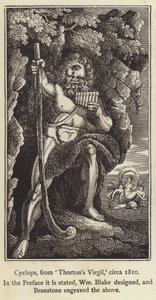 Kykloopit Thorntonin Virgiluksesta, n. 1810 (kaiverrus) tekijältä English School