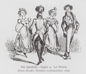Tanssi: Quadrille, kuva 4, La Trenise (litho) tekijältä English School