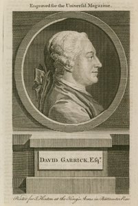 David Garrick, kaiverrettu Universal Magazinea varten tekijältä English School