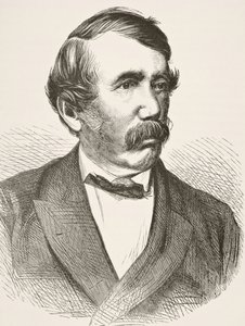 David Livingstone, William Hickman Smith Aubreyn (1858-1916) teoksesta The National and Domestic History of England, julkaistu Lontoossa, noin 1890 tekijältä English School