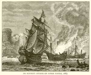 De Ruytersin hyökkäys Upnorin linnaan, 1667 tekijältä English School