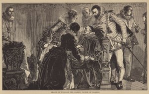 William the Silent, Oranssin prinssi kuolema (kaiverrus) tekijältä English School