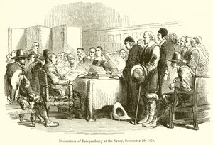 Itsenäisyysjulistus Savoylla, 29.9.1658 tekijältä English School
