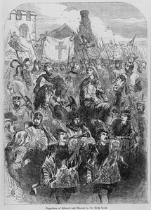 Edward I:n (1239-1307) ja Kastilian Eleanorin (1246-90) lähtö Pyhään maahan tekijältä English School
