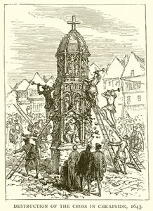 Ristin tuhoutuminen Cheapsidessa, 1643 tekijältä English School