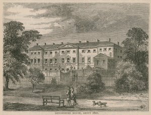 Devonshire House, Lontoo, noin vuonna 1800 tekijältä English School