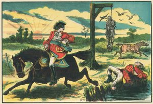 Dick Turpin ampuu Hounslow Heathissa varaskaappaajan Poolyn tekijältä English School