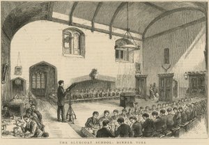 Illallisajat Bluecoat Schoolissa tekijältä English School