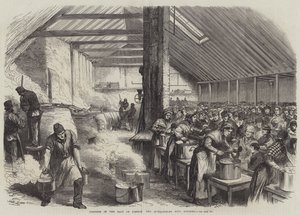 Hätä Lontoon itäosassa, Spitalfields Soup Kitchen (kaiverrus) tekijältä English School