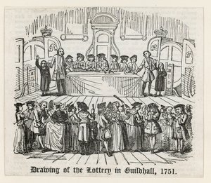 Arpajaiset Guildhallissa, 1751 tekijältä English School
