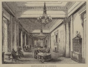 Athenaeum Clubin salonki Lontoossa (kaiverrus) tekijältä English School