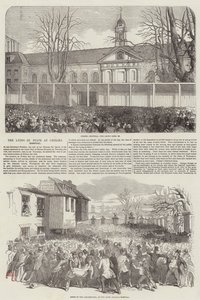Wellingtonin herttua makaa osavaltiossa Chelsean sairaalassa (kaiverrus) tekijältä English School
