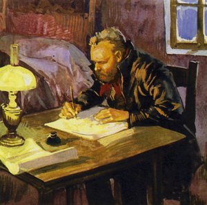 Dvorak kirjoitti pitkiä tunteja kurjassa majassaan tekijältä English School