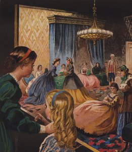 Edithin ja Millyn taloudenhoito (väri litho) tekijältä English School