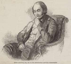 Edwin Chadwick, Esquire, yksi Metropolitan Sanatory Commissioners (kaiverrus) tekijältä English School