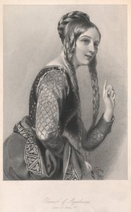 Eleanor of Aquitaine, kuvitus kirjasta "Kuningattaren elämäkertaluonnokset..." tekijältä English School