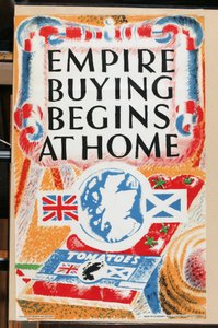 Empire Buying Begins at Home, sarjasta "The UK Shows her Produce" [6321241] (väri litho) tekijältä English School