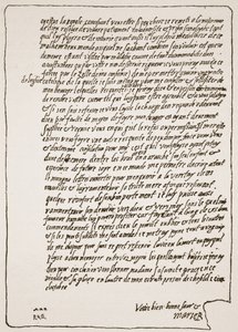 Kirje kuningatar Elisabetille, Skottien kuningattarelta Marialta, kun hän oli vankilassa, pyysi saada katolisen kaplanin, kuvitus Englannin kirkosta: Kansan historia, H.D.M. Spence-Jo tekijältä English School