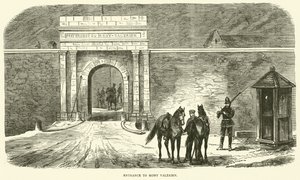 Sisäänkäynti Mont Valerienille, tammikuu 1871 tekijältä English School