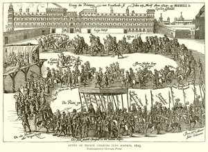Prinssi Charlesin saapuminen Madridiin, 1623 tekijältä English School