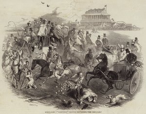 Epsom Races, "Derby Day", lähtee kurssilta (kaiverrus) tekijältä English School