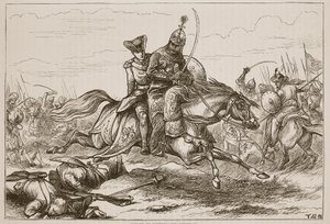 Escape of Luutnant Goreham, kuvitus James Grantin Cassells Illustrated History of Indiasta, pubi. 1879 tekijältä English School