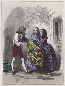Escape of the Earl of Nithsdale (värillinen kaiverrus) tekijältä English School