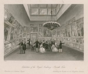 Royal Academyn näyttely - yksityinen näkymä tekijältä English School