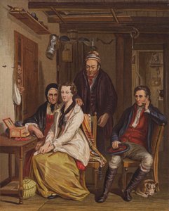 Perhe kotona (väri litho) tekijältä English School