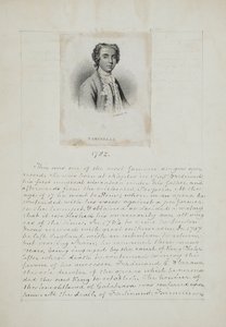 Farinelli, kaiverrus Henry Adlard (fl.1828-69), n.1830 (kaiverrus & kynä ja muste paperille) tekijältä English School