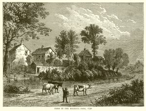 Maatila Regents Parkissa, 1750