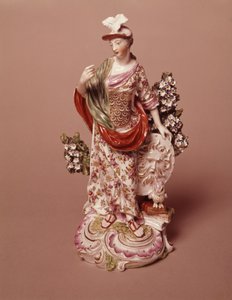 Goddess Athenen hahmo, Derby Porcelain Works, n. 1800 (posliini) tekijältä English School