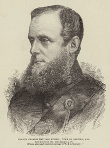 Francis Charles Hastings Russell, Bedfordin herttua, KG (kaiverrus) tekijältä English School