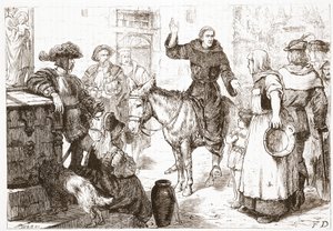 Francis Lambert Saarnaa, kuvitus James Aitken Wylien (1808-1890) Protestantismin historiasta, pub. 1878 tekijältä English School