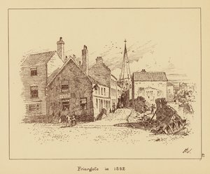 Friargate vuonna 1882 (litografia) tekijältä English School
