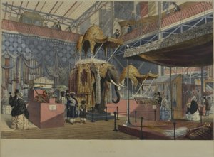 Teoksesta "Dickinsonin kattavat kuvat suuresta näyttelystä 1851", julkaistu 1854 Intia nro 4, 1854 tekijältä English School
