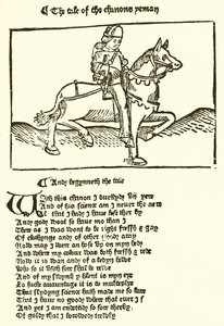 Caxtonin painamasta Chaucers Canterbury Talesin toisesta painoksesta tekijältä English School