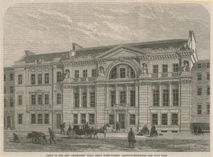 Uuden Freemasons Hallin edessä, Great Queen Street, Lincolns Inn Field, Lontoo tekijältä English School