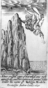 Sir Thomas Brownen etulevy Religio Mediciin, 1645 tekijältä English School