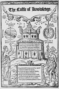 Robert Recorden etukappale Tiedon linnaan, 1556 tekijältä English School