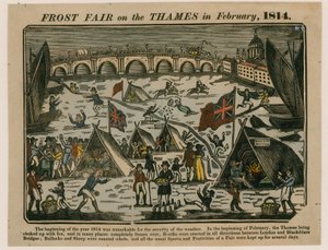 Frost Fair on Thames, 1814 tekijältä English School