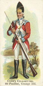 Fusilier, kuningas Yrjö III (chromolitho) tekijältä English School